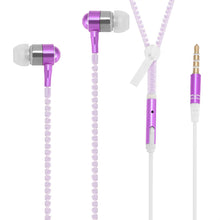 Load image into Gallery viewer, Luminous Headphones Luminous Zipper Headphones In-Ear Bass With Wheat Phone Headset