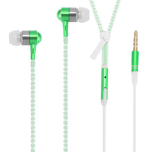 Load image into Gallery viewer, Luminous Headphones Luminous Zipper Headphones In-Ear Bass With Wheat Phone Headset