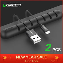 Load image into Gallery viewer, Ugreen Cable Organizer Silicone USB Cable Winder Flexible Cable Management Clips Cable Holder For Mouse Headphone Earphone